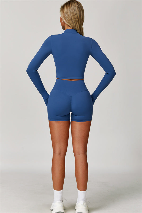 The Eloise Jacket Sports Bra Shorts 3-Piece Set