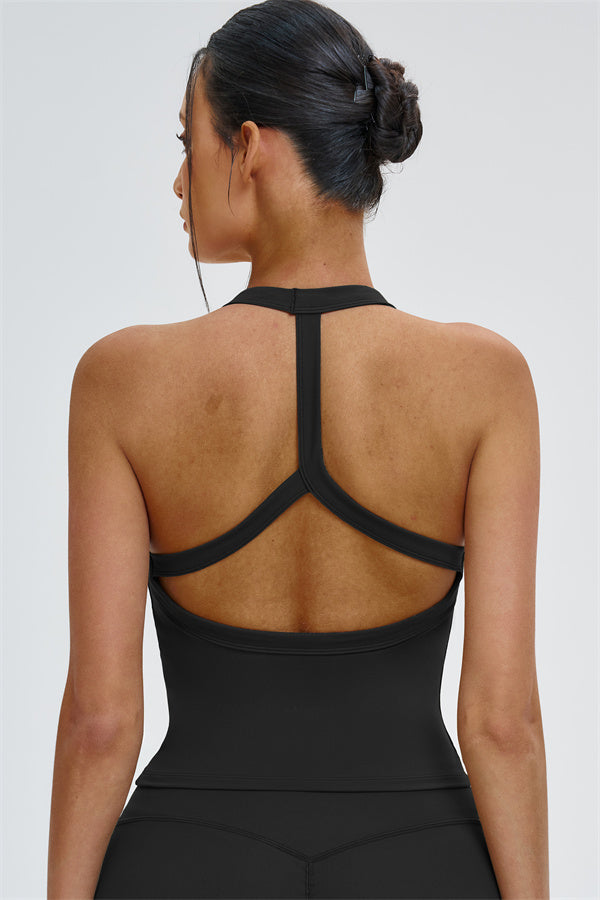 The Slate Y-Back Top