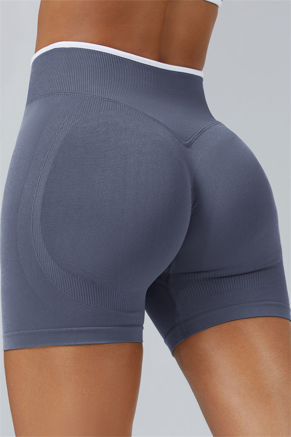 The Elevate Long Sleeve Crop top Shorts 2-Piece Set