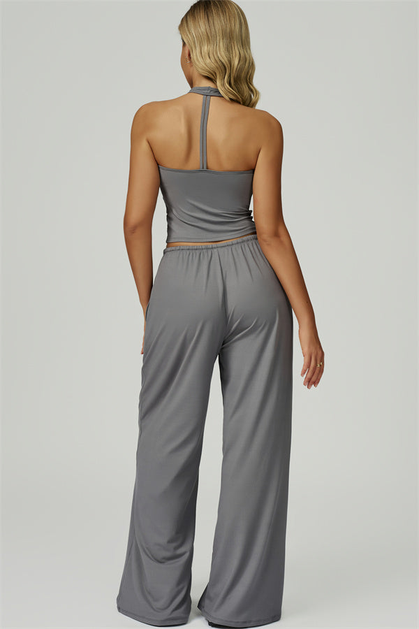 The Sprint Halter Tank Top Sweatpants 2-Piece Set