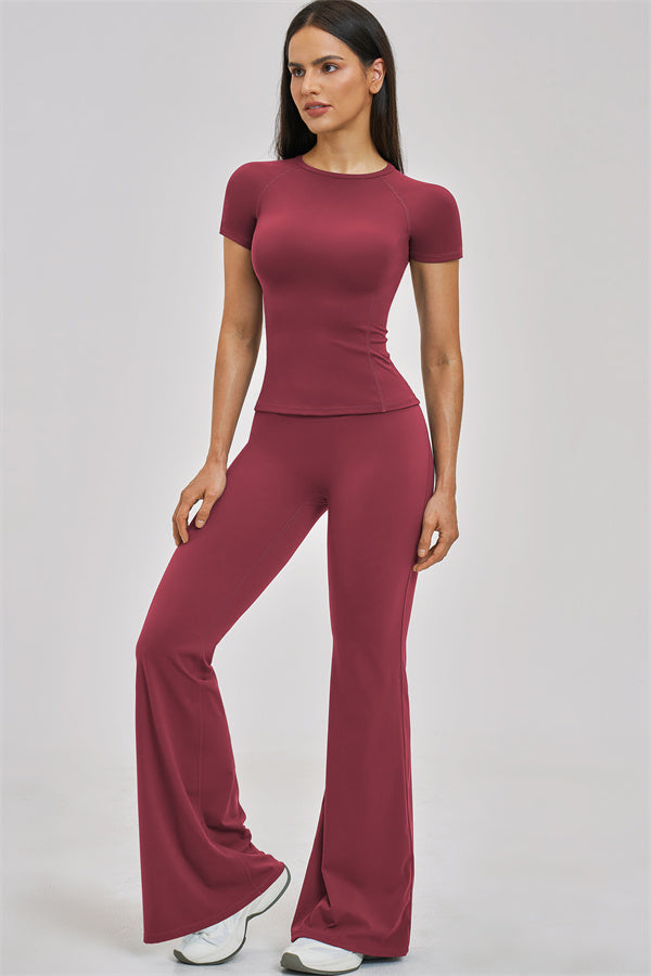 The Zenith T-shirt Flared Leggings 2-Piece Set