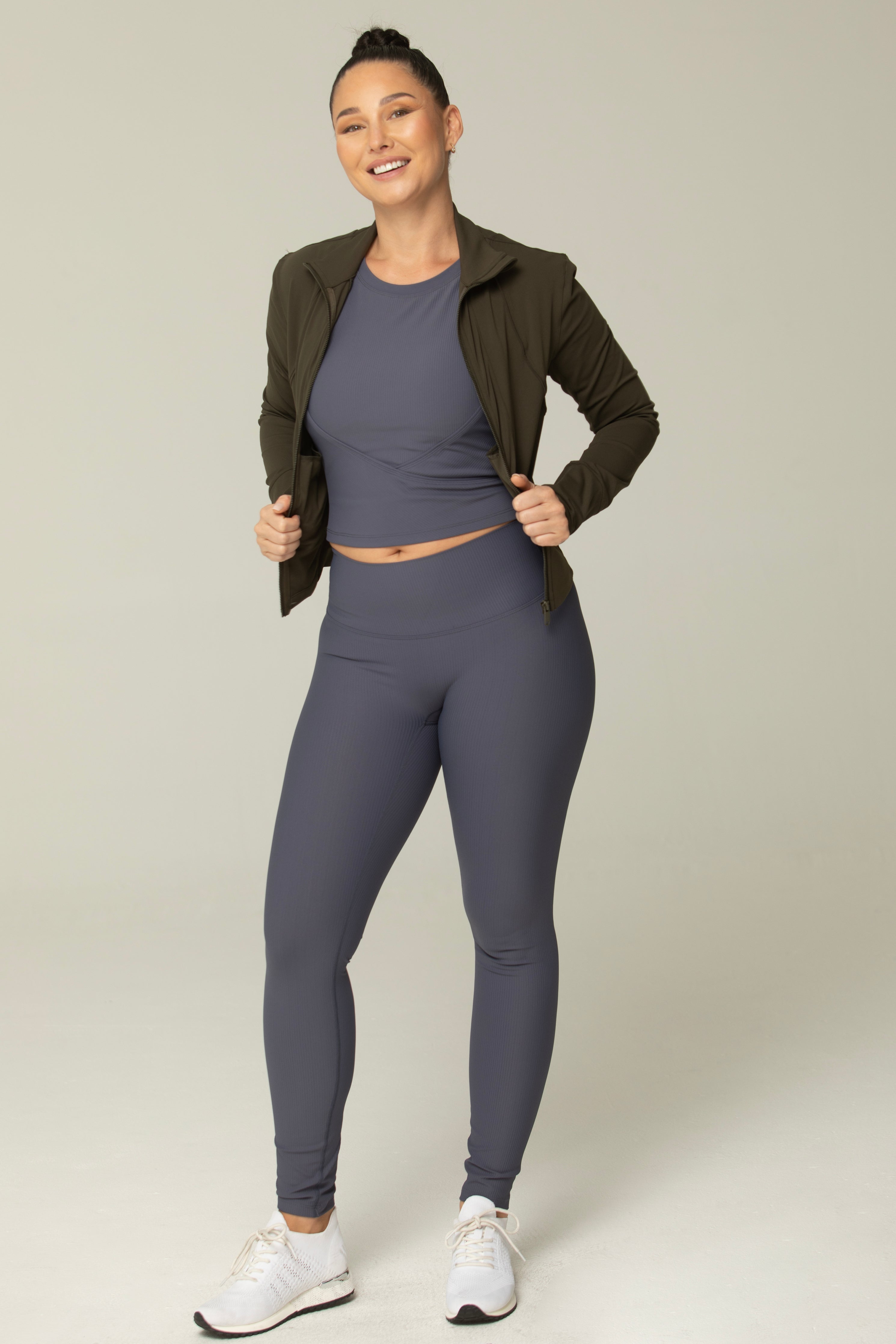 Hello Day High Noon Zip Up Crop Jacket