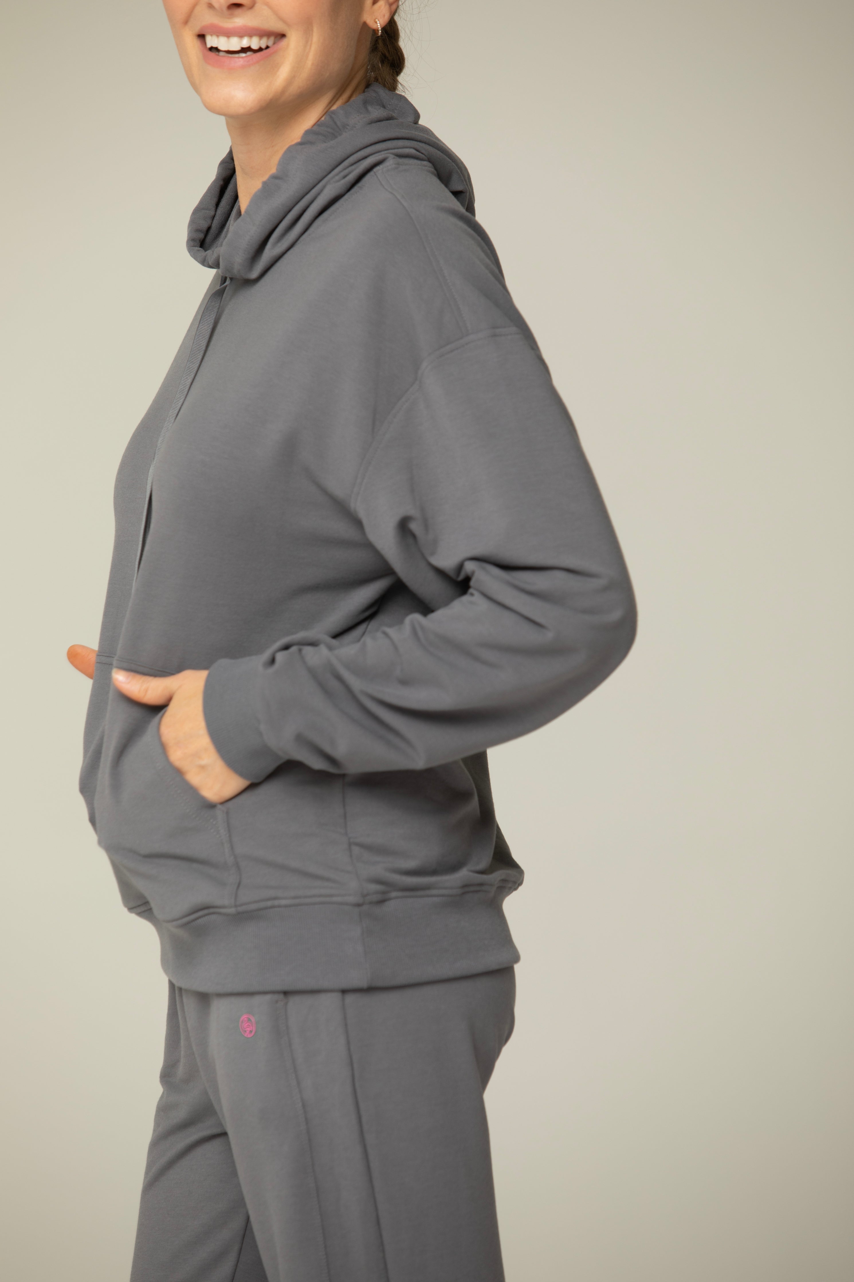 Luna Relaxed Fit Hoodie for Women – Soft Cotton Blend Athleisure Sweatshirt with Kangaroo Pocket