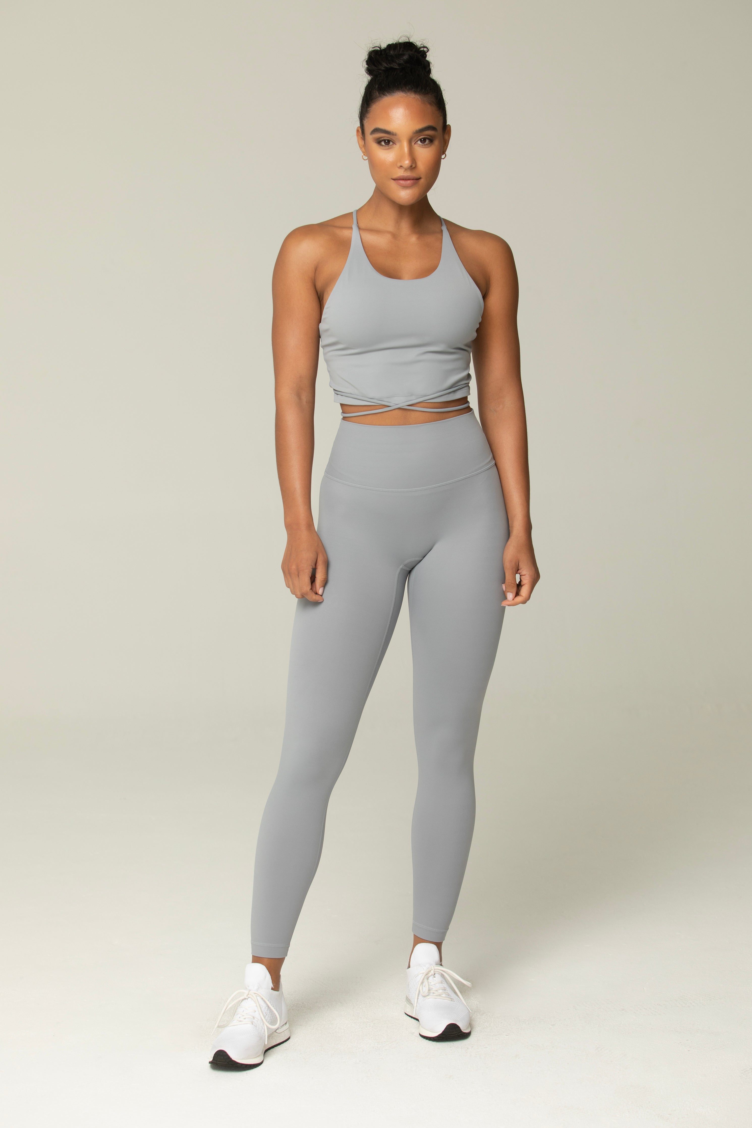 Tie Strap Active Bra & Legging 2 Piece Set