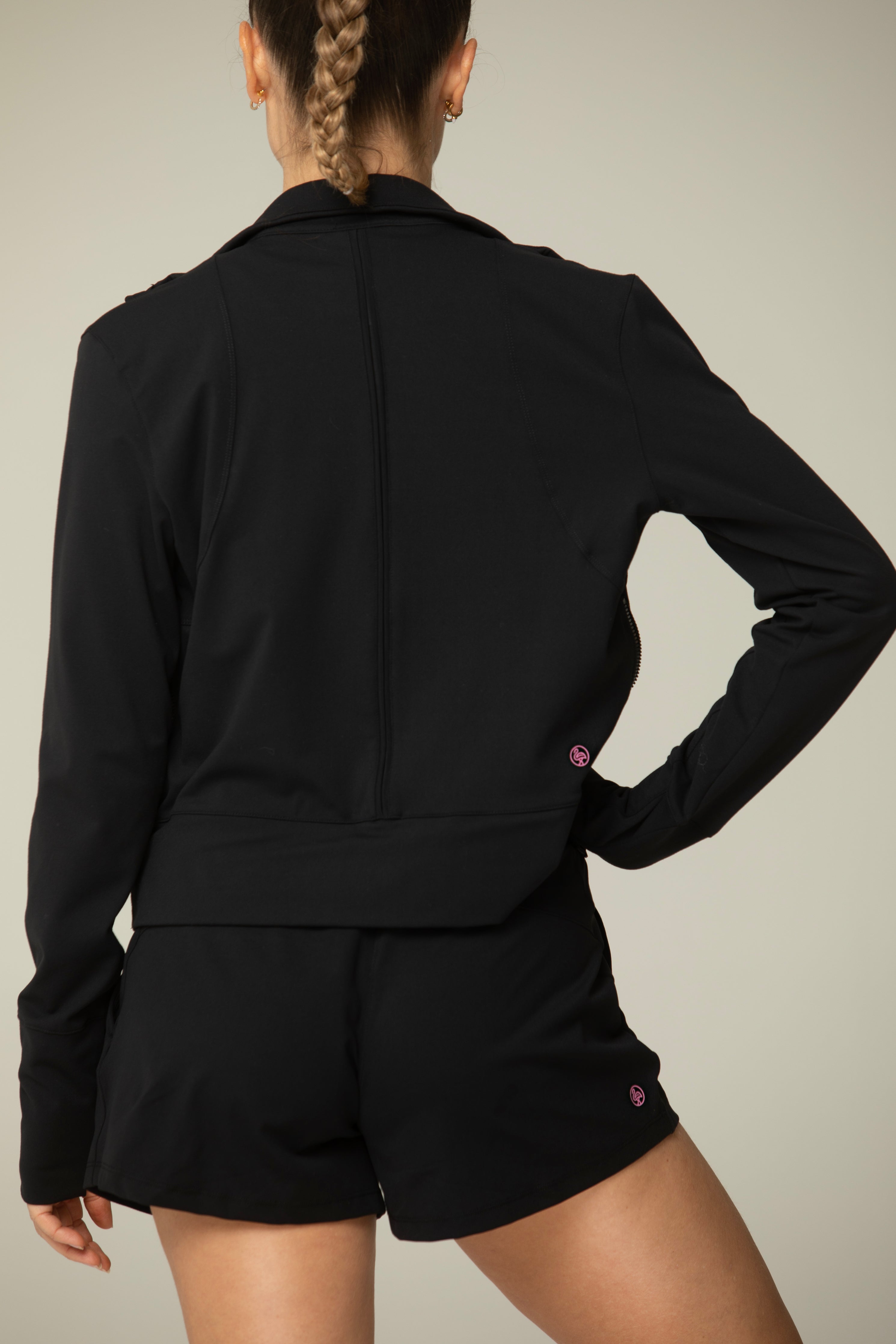 Hello Day High Noon Zip Up Crop Jacket