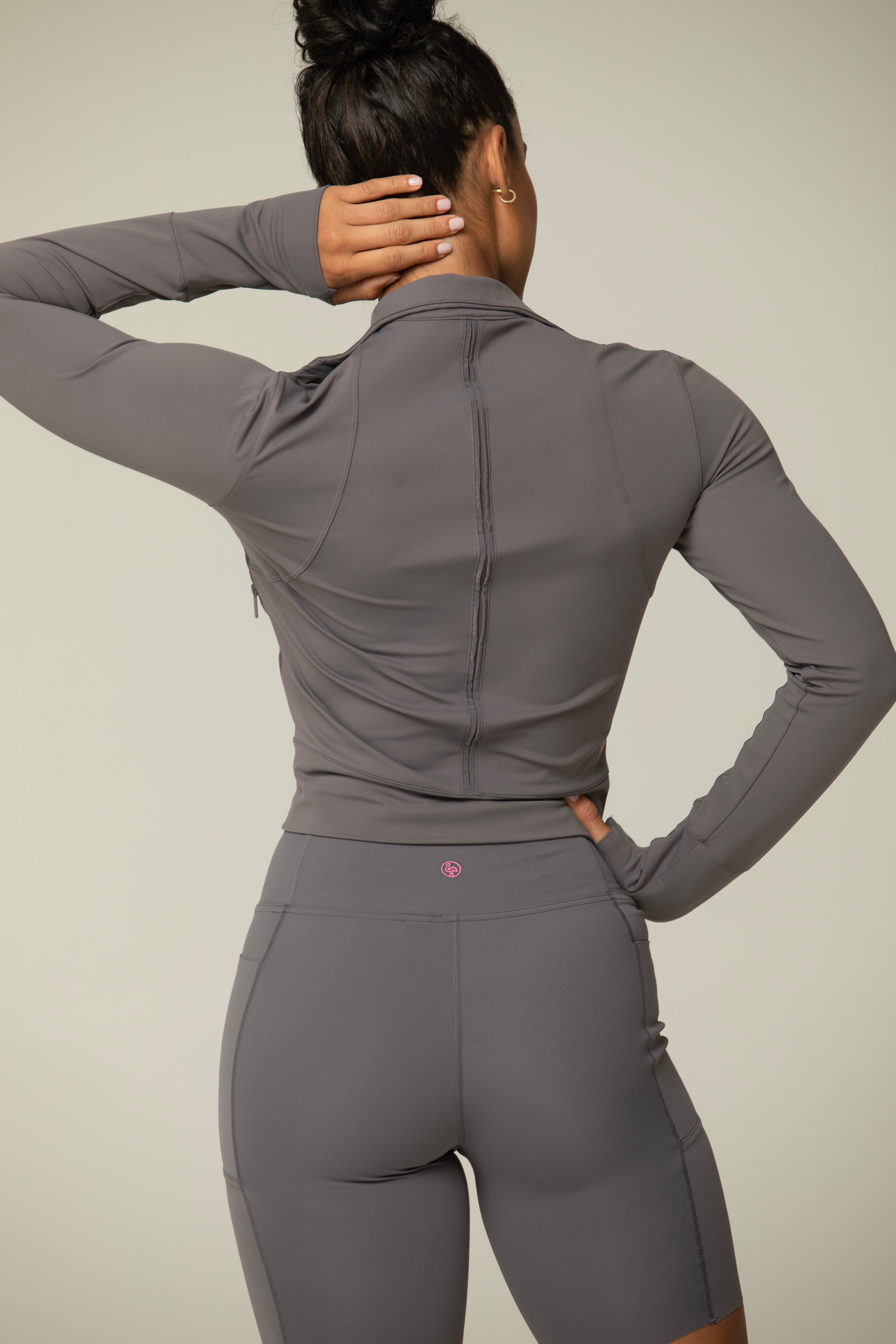 Hello Day High Noon Zip Up Crop Jacket