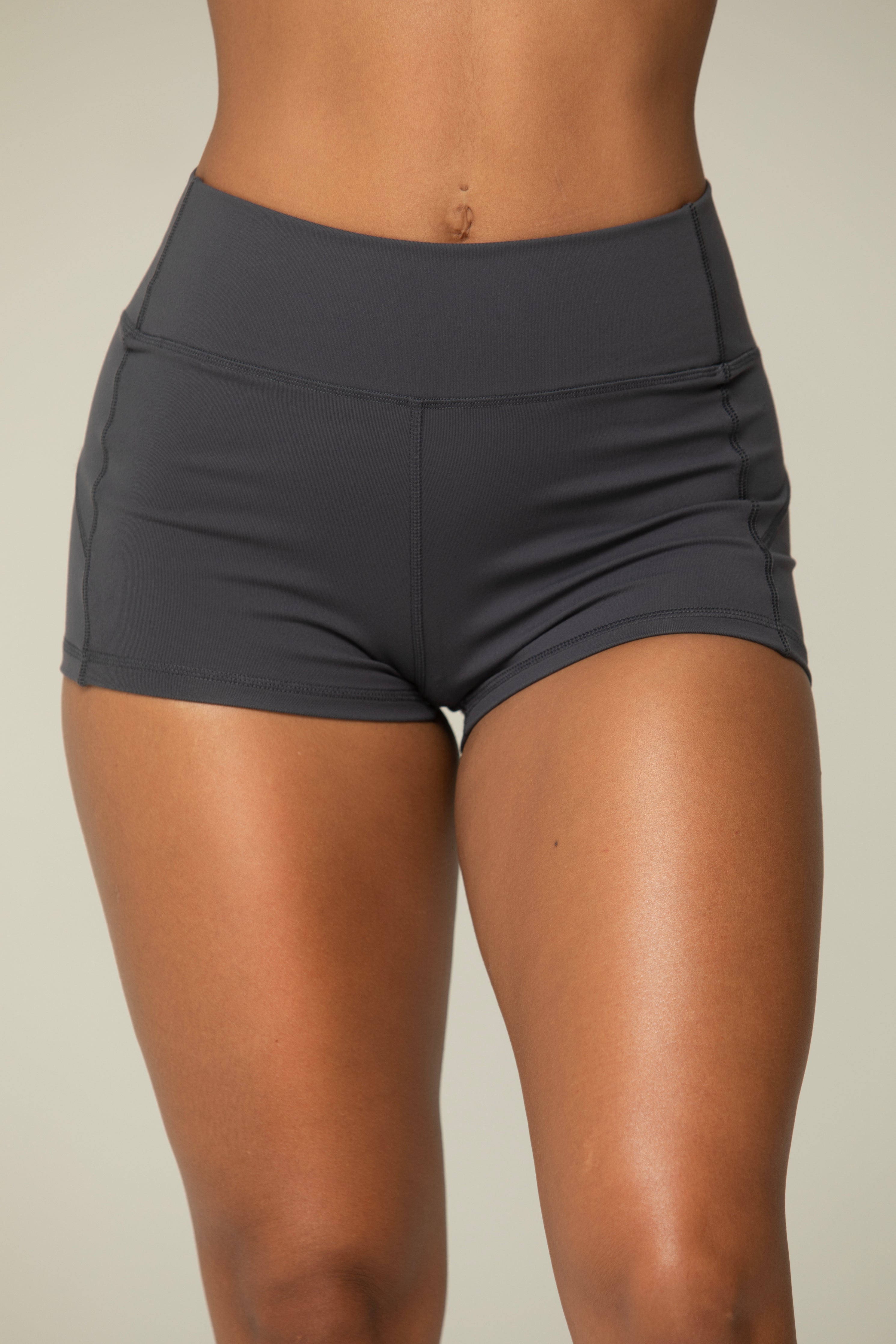Sculpt Stretch Micro Shorts – High-Waisted Performance Booty Fit