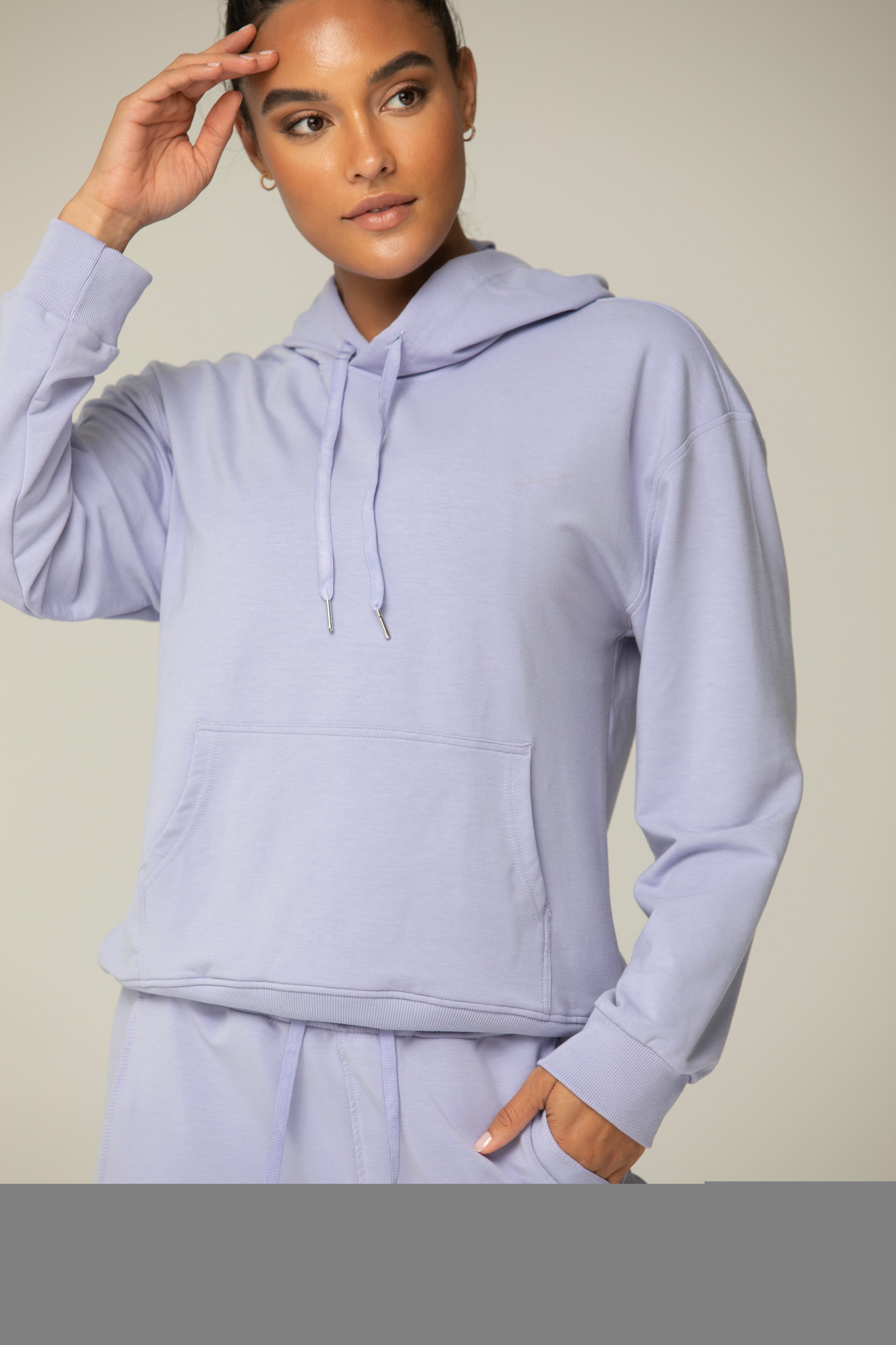 Luna Relaxed Fit Hoodie for Women – Soft Cotton Blend Athleisure Sweatshirt with Kangaroo Pocket