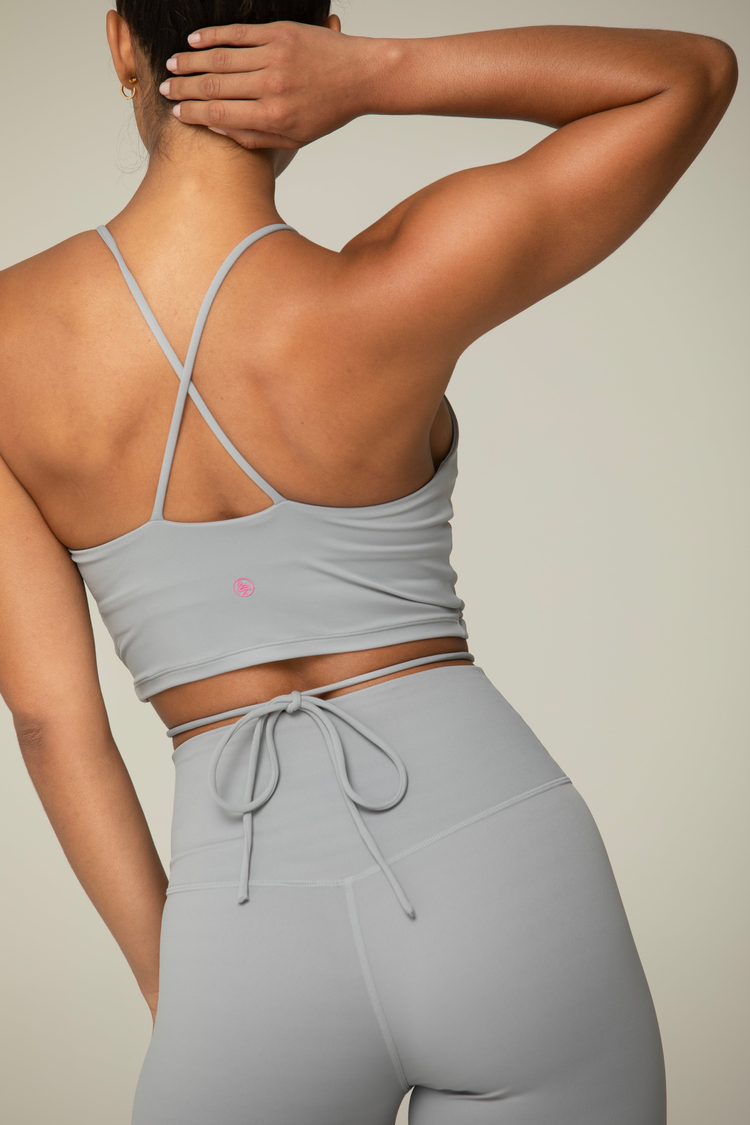 Tie Strap Active Bra & Legging 2 Piece Set