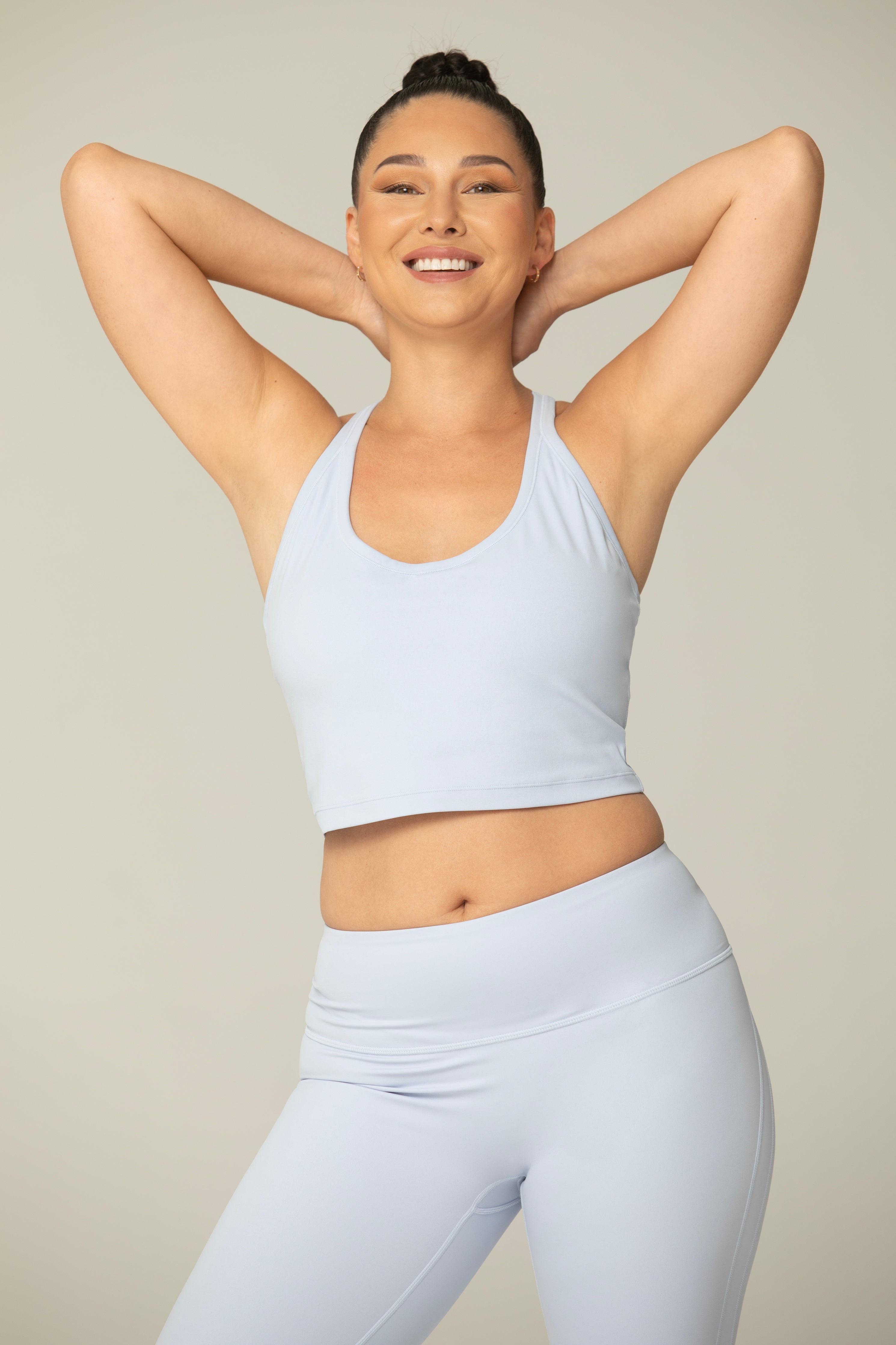 Sleek Crop Racerback Top Sports Bra