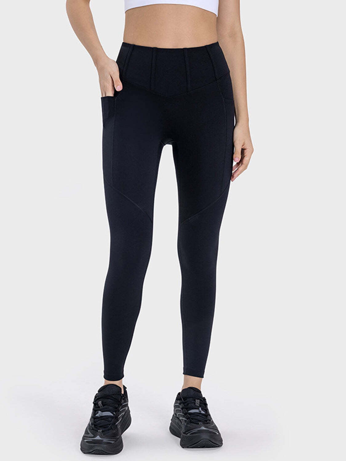 Essential High-Waisted Compression Leggings for Women – Sculpting Tummy Control Workout Pants
