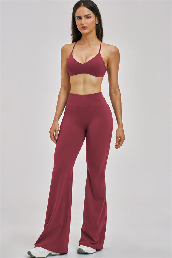 The Zenith Sports Bra Flared Leggings 2-Piece Set