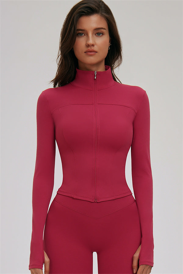 The Kinetic Zip Jacket Cross Back Sports Bra Leggings 3-Piece Set