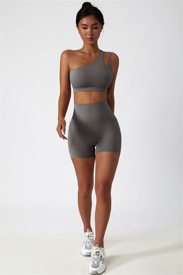 The Blissful Rose Sports Bra Shorts 2-Piece Set