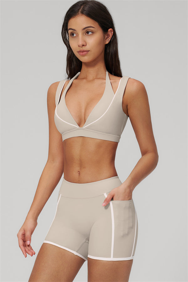 The Clarity Contour Line Sports Bra Shorts 2-Piece Set