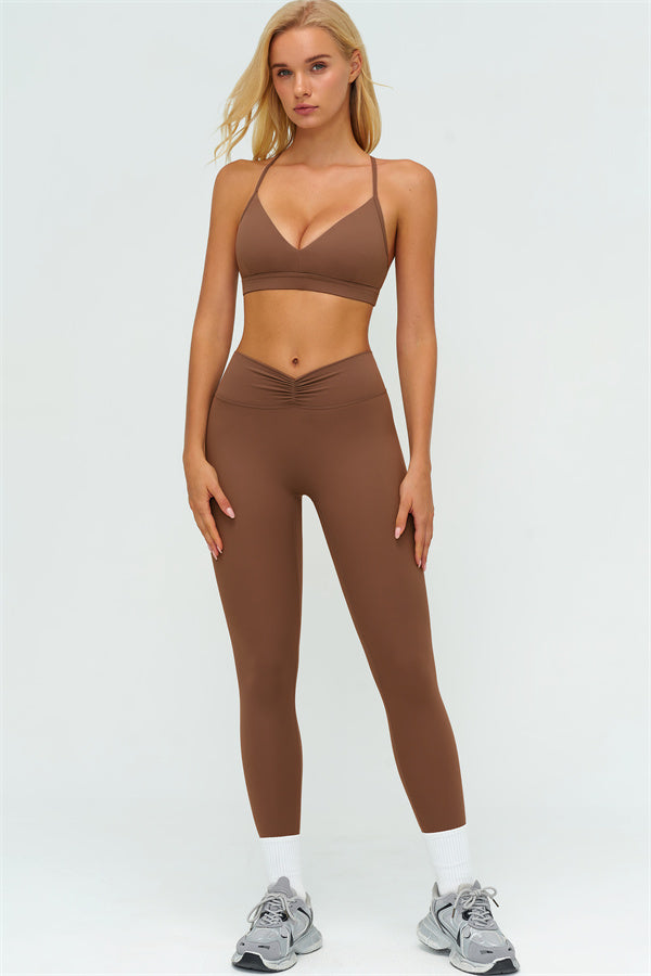 The Lushness Y-Back Sports Bra Leggings 2-Piece Set