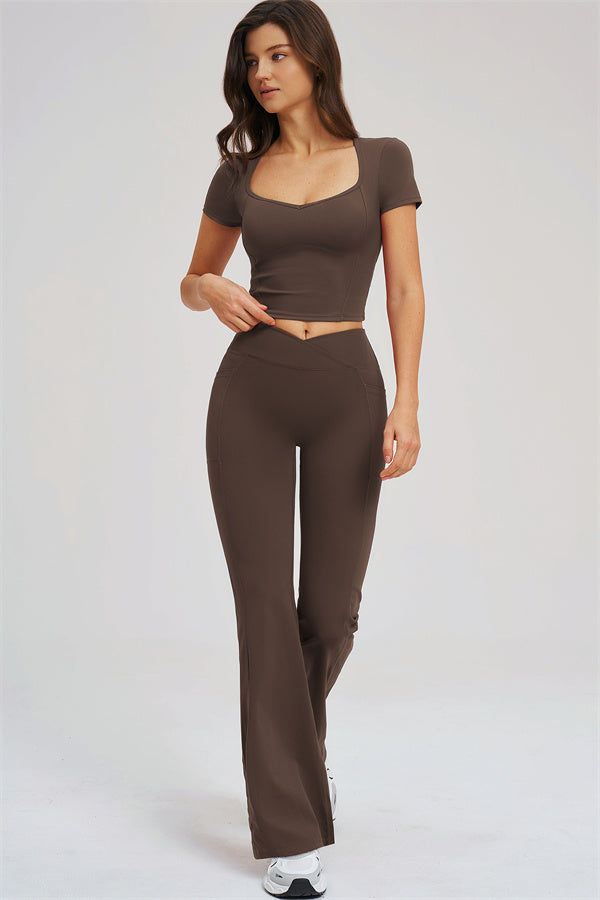 The Sizzle T-shirt Flared Leggings 2-Piece Set