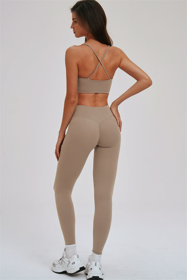 The Kinetic Cross Back Sports Bra Leggings 2-Piece Set