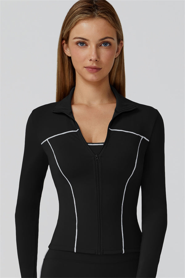 The Venus Zip Top Sports Bra Leggings 3-Piece Set