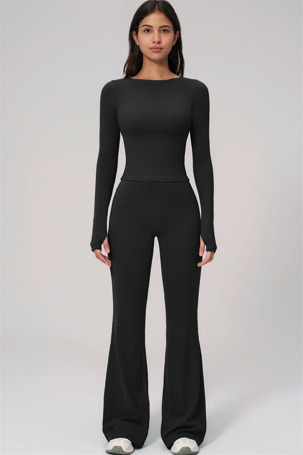 The Rapture Long Sleeve T-shirt Flared Leggings 2-Piece Set