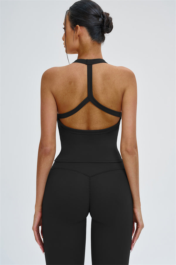 The Slate Y-Back Top