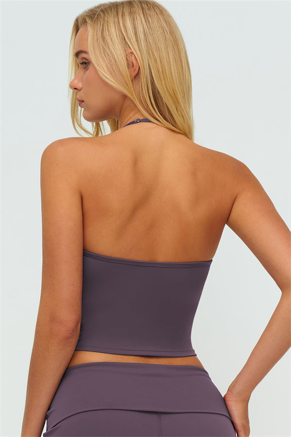 The Twirl Zip Jacket Halter Tank Top New Straight Leg Pants 3-Piece Set