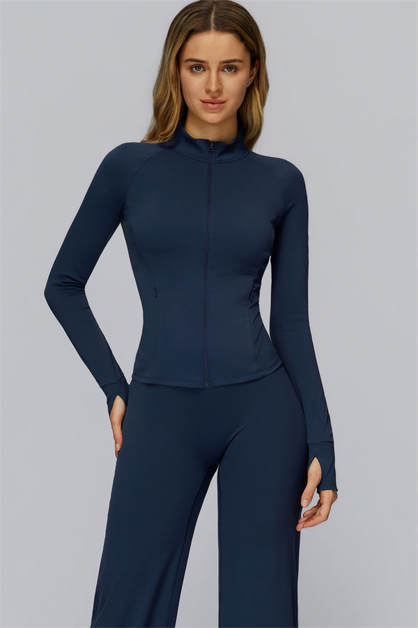 The FlexCore Pure Zip Jacket Flared Leggings 2-Piece Set