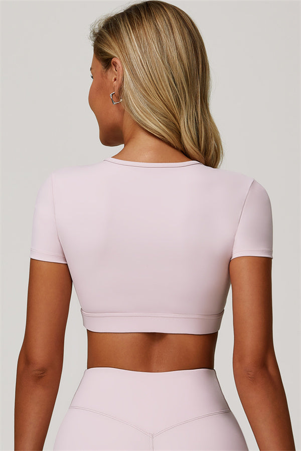 The Lavish Cut-out Crop Top Leggings 2-Piece Set